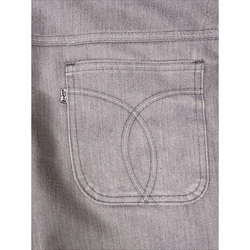Vintage Levis Action Slacks 36x32 Gray 80s Men’s Western Dress Pants USA Made